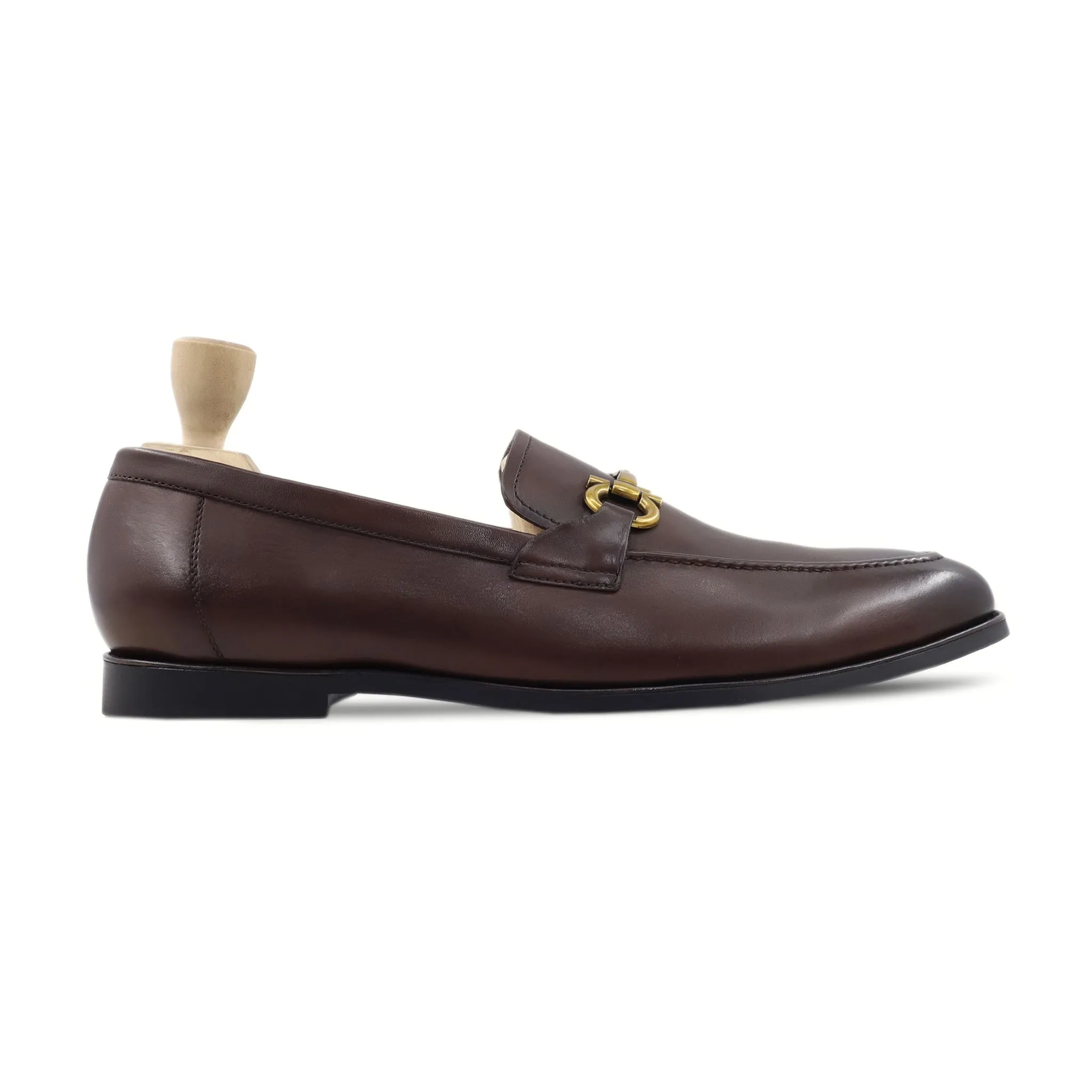 Hibine - Men's Dark Brown Calf Leather Loafer