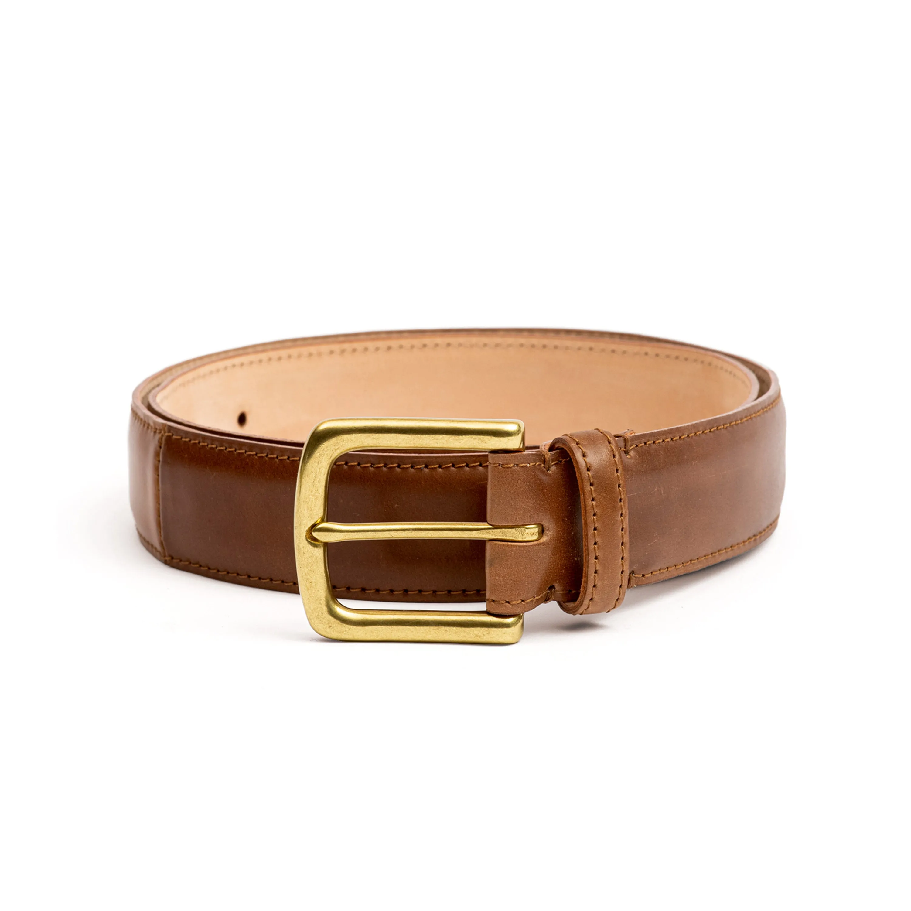 Horween Bourbon Shell Cordovan Leather Belt