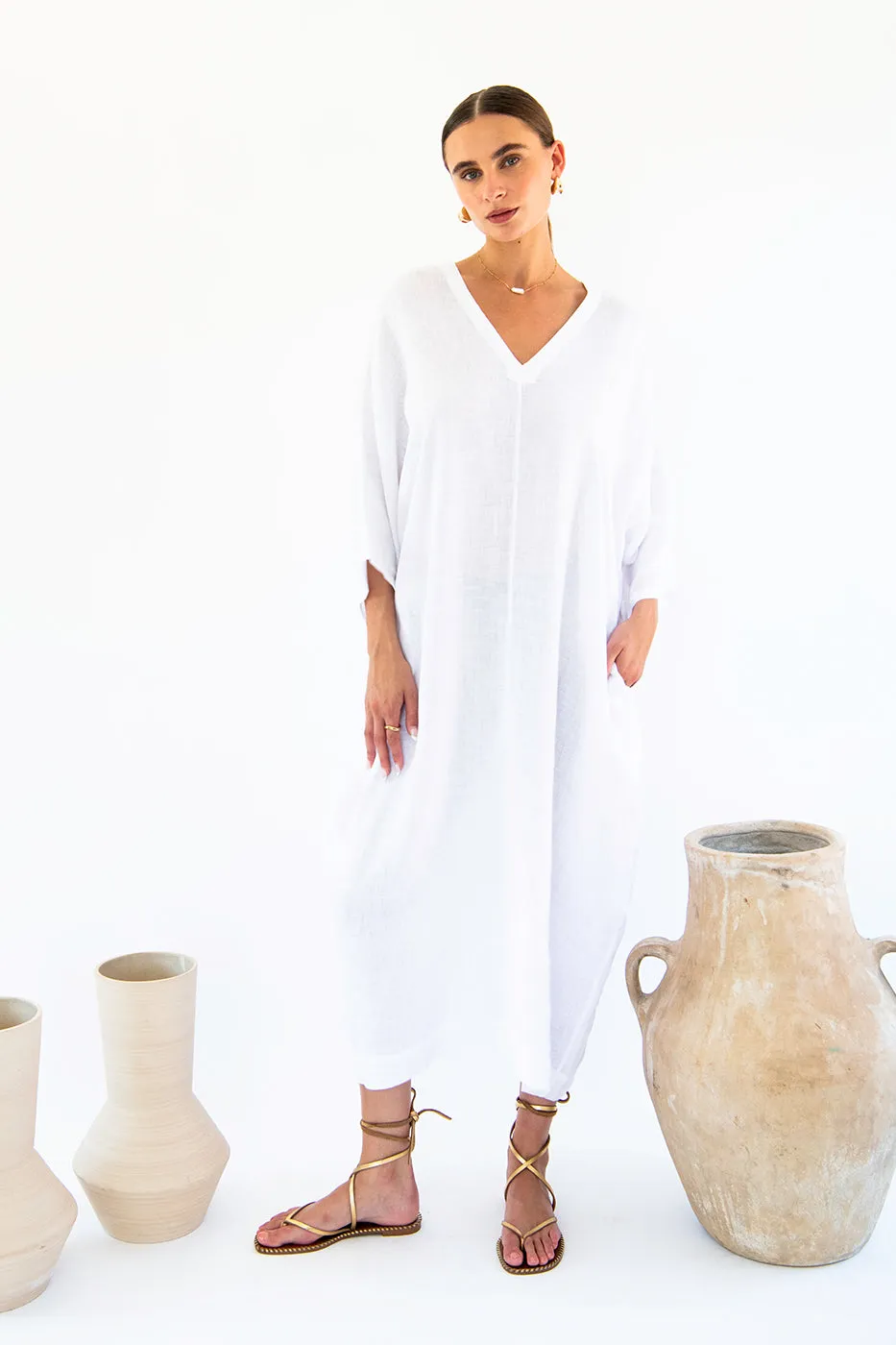 Isla Kaftan - Linen