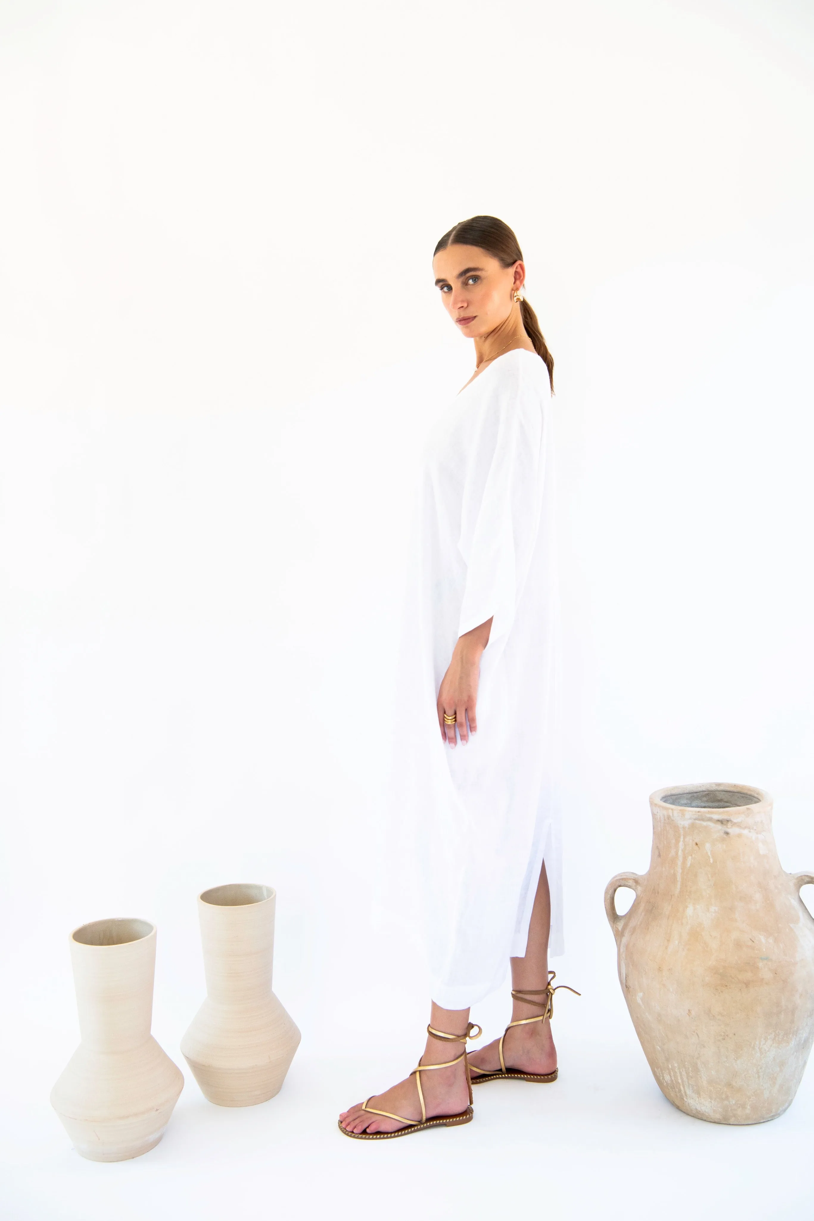 Isla Kaftan - Linen