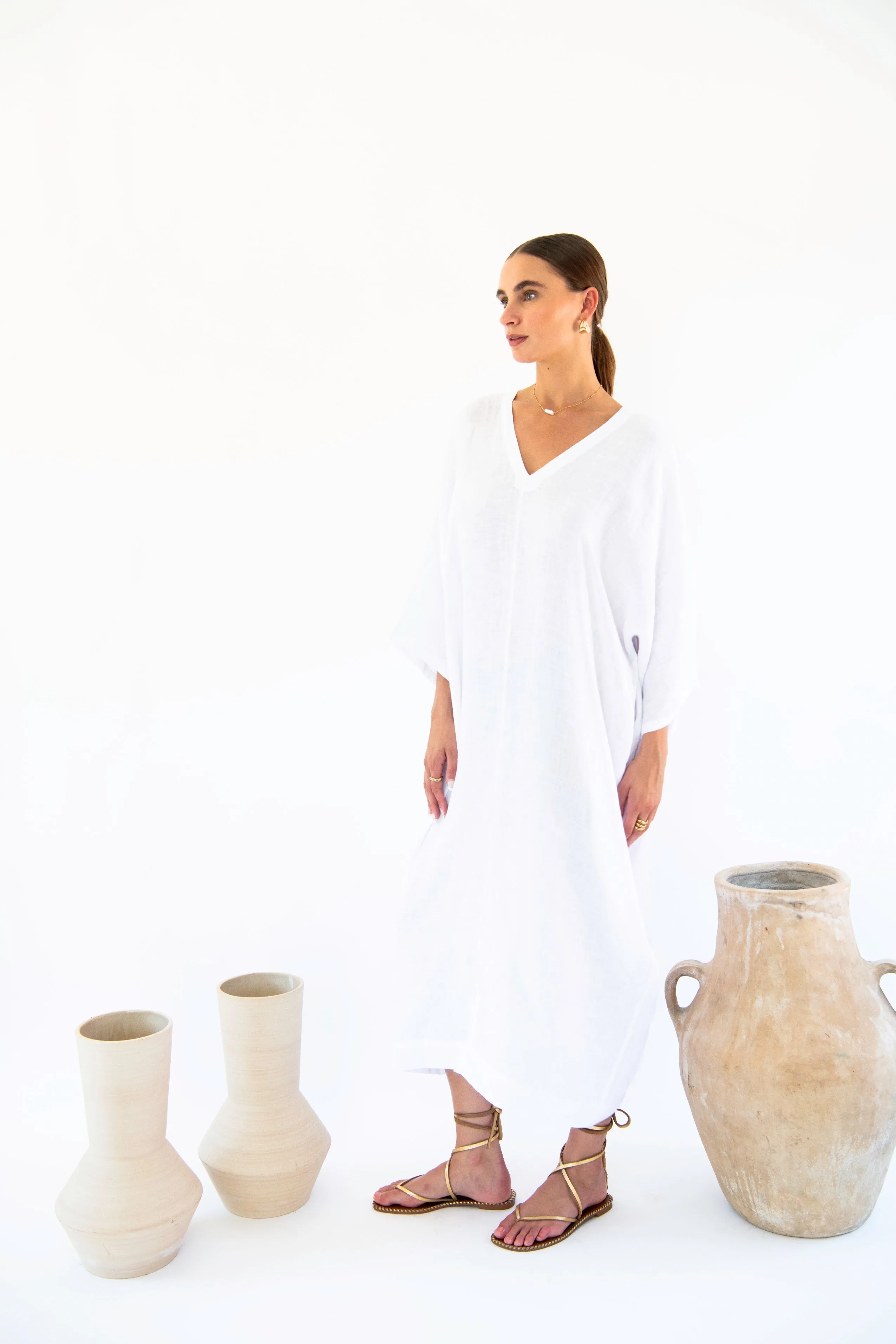 Isla Kaftan - Linen