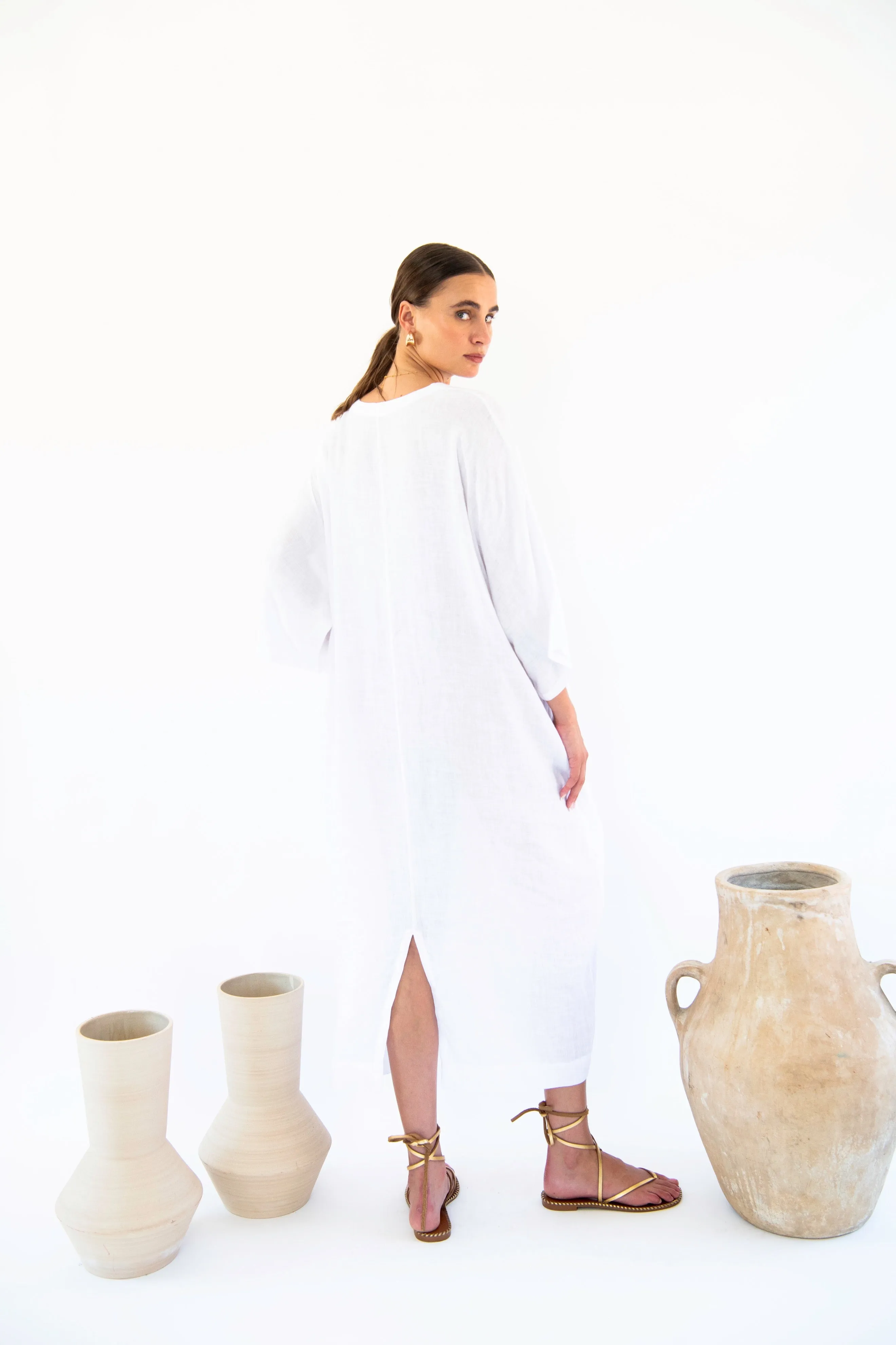 Isla Kaftan - Linen