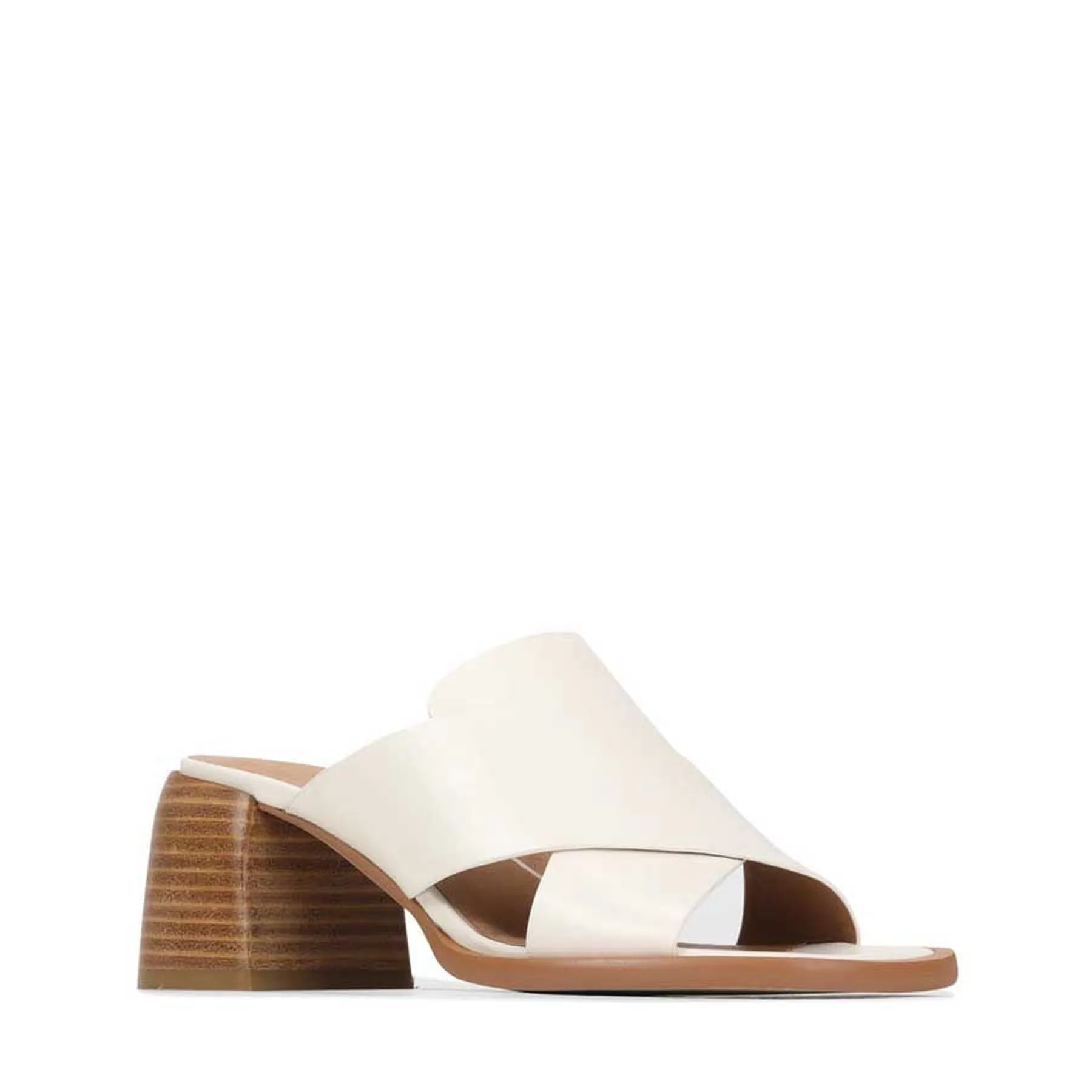 ISO BLOCK HEEL MULE LEATHER