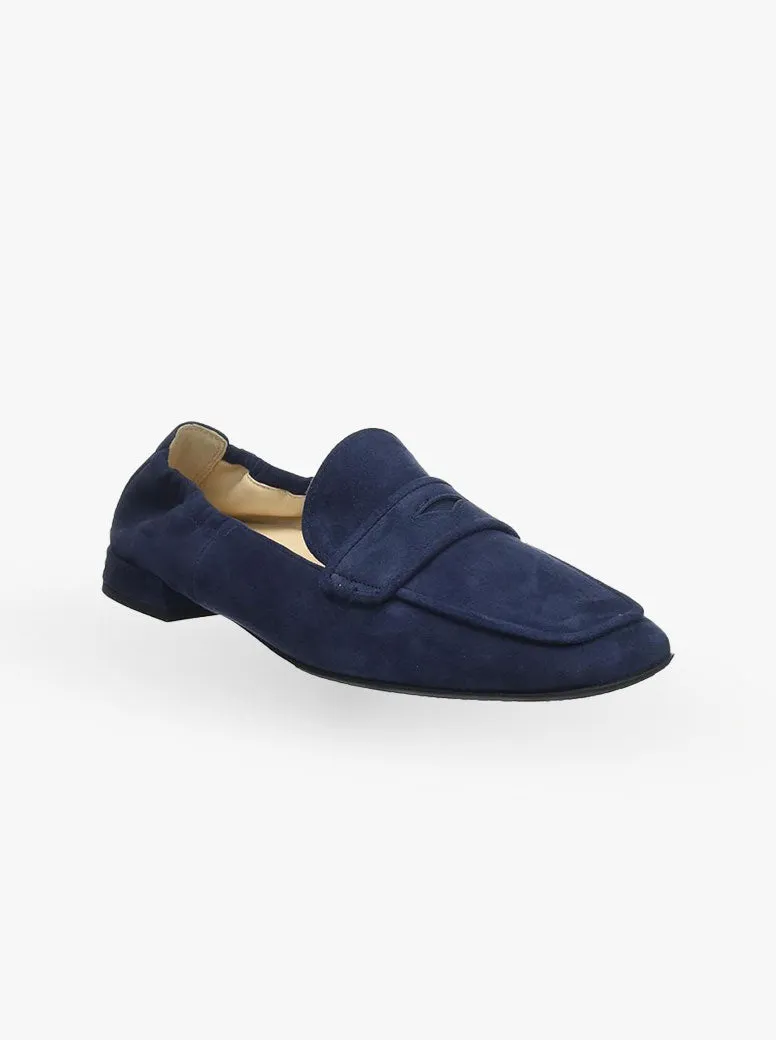 Jenna navy suede