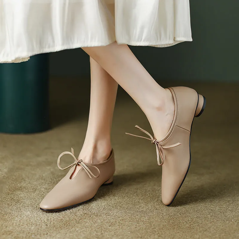 Kylie Womens Nude Flats Closed Toe