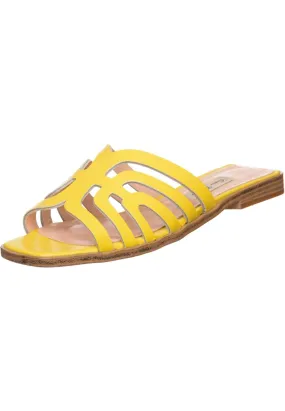 Laser Cut Sandals - Yellow