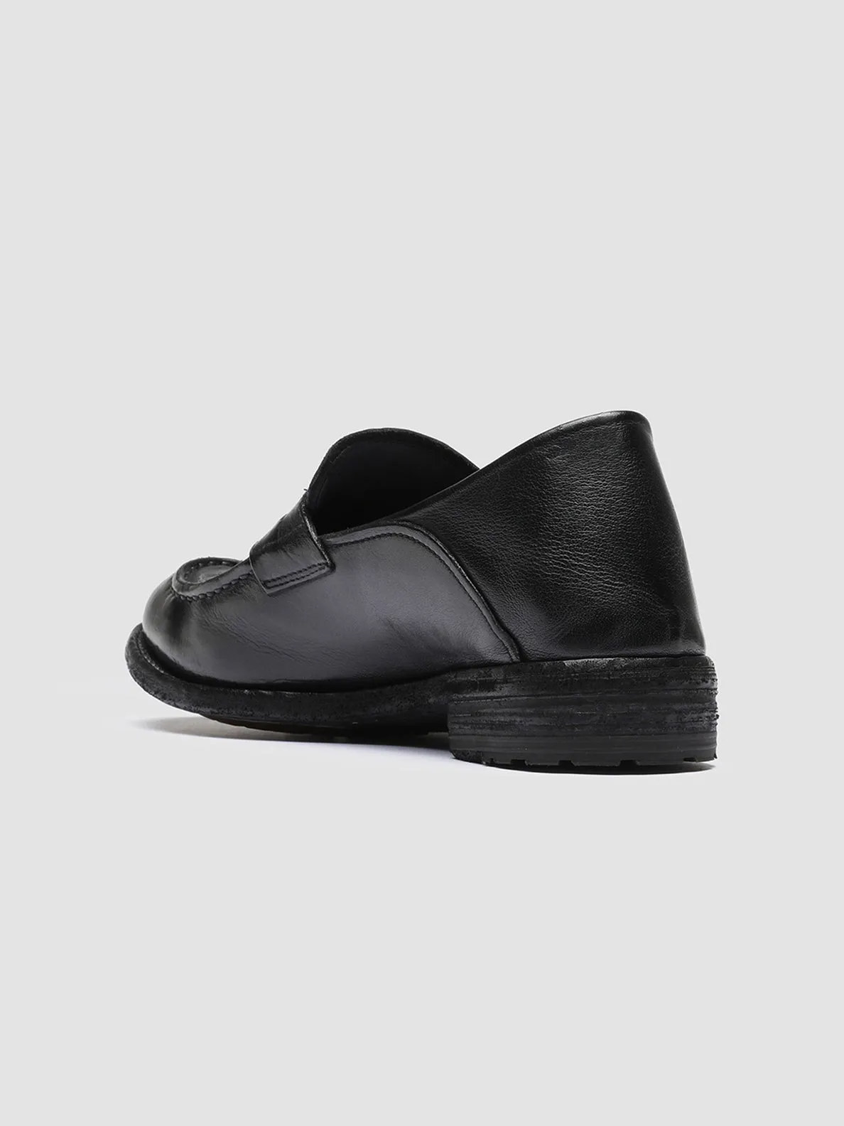 LEXIKON 140 - Black Leather Penny Loafers