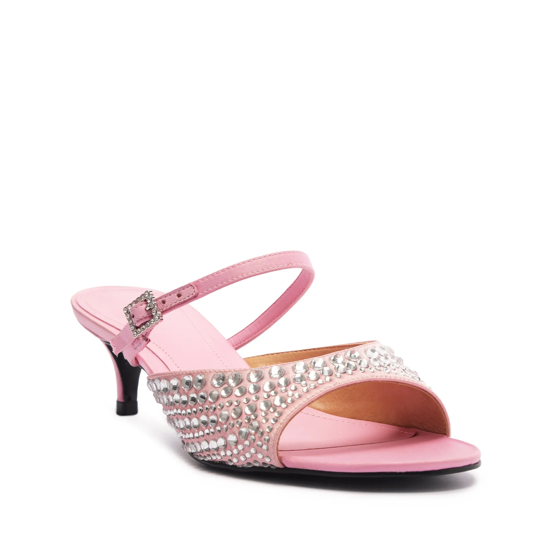 Louise Low Satin Sandal