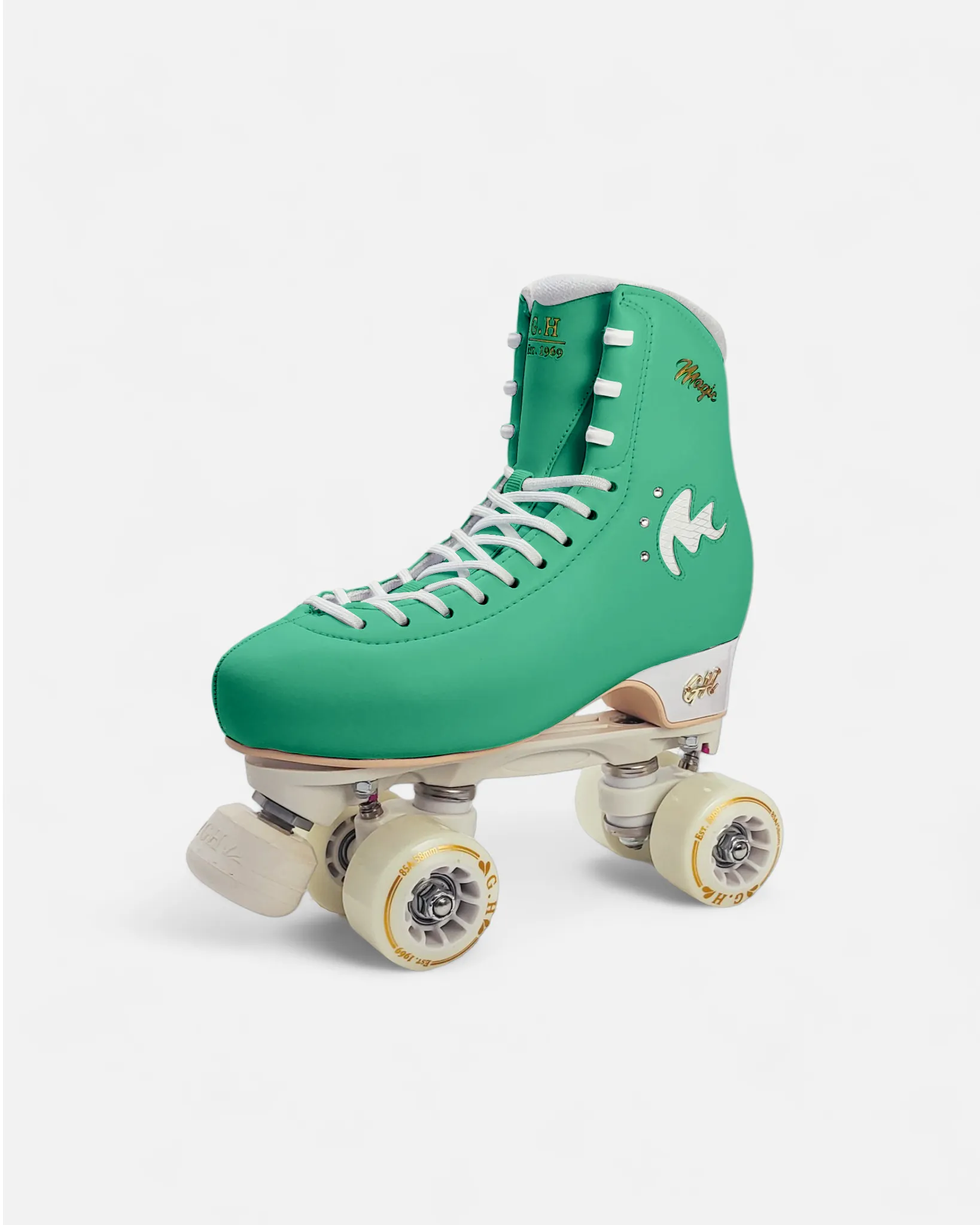 Magic Quad Roller Skates (vegan leather）