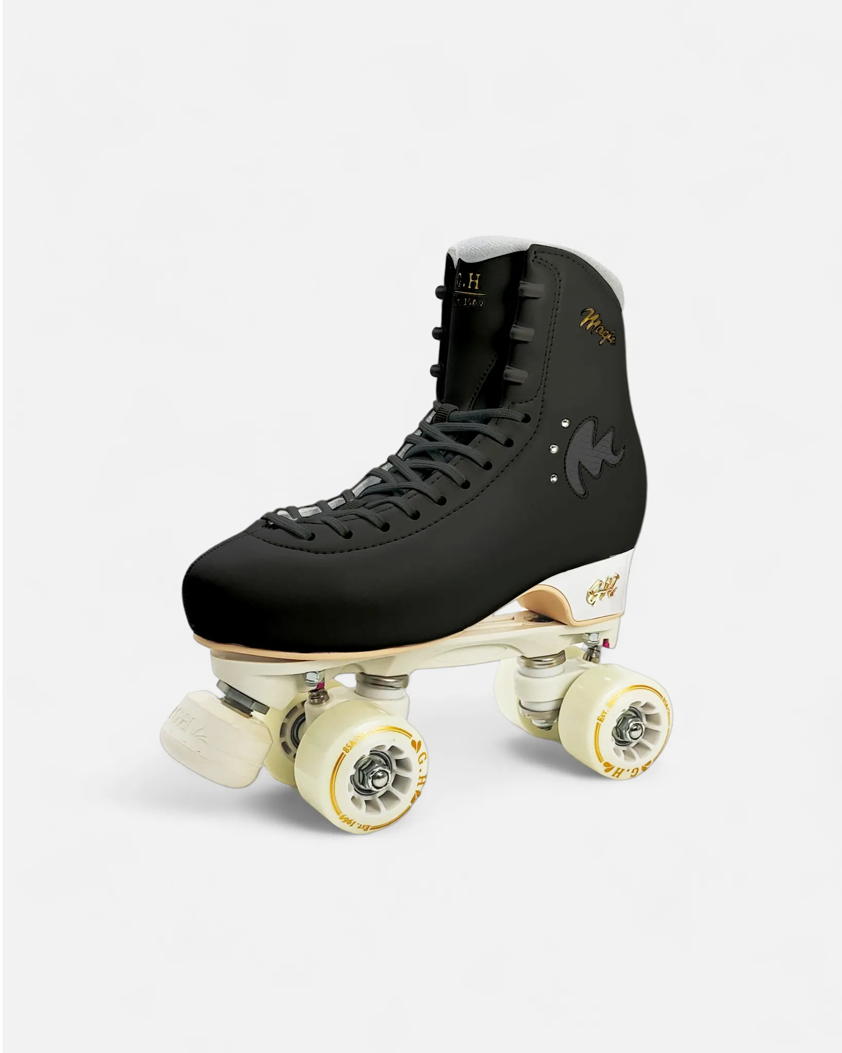 Magic Quad Roller Skates (vegan leather）