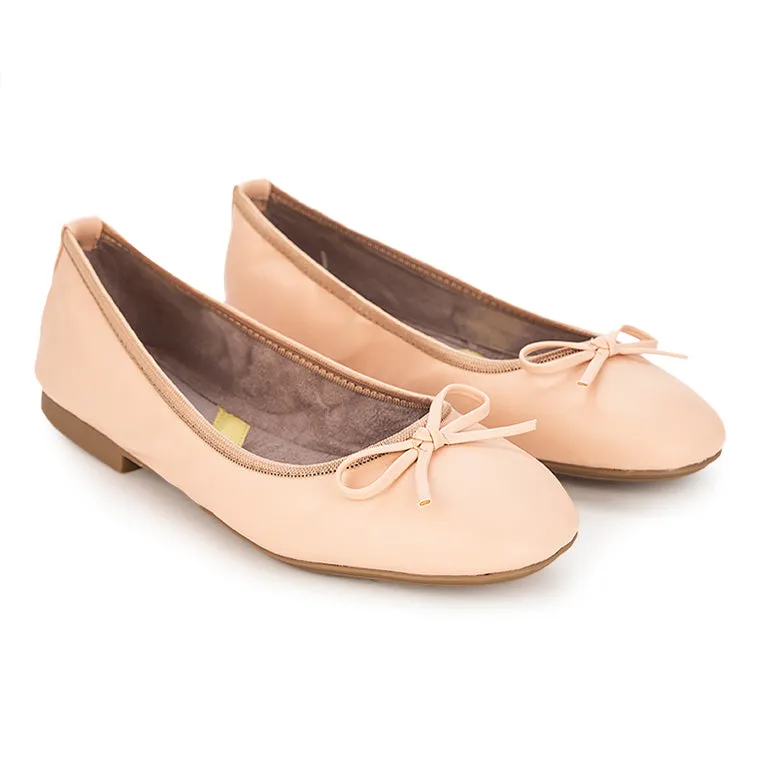 Melissa Essential Ballet Flats in Nude - Comfortable and Stylish