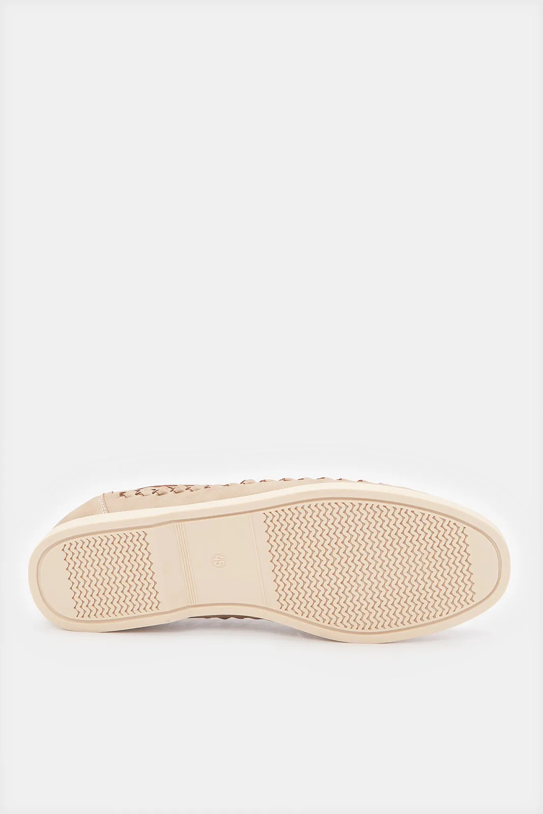 Men Beige Woven Loafer