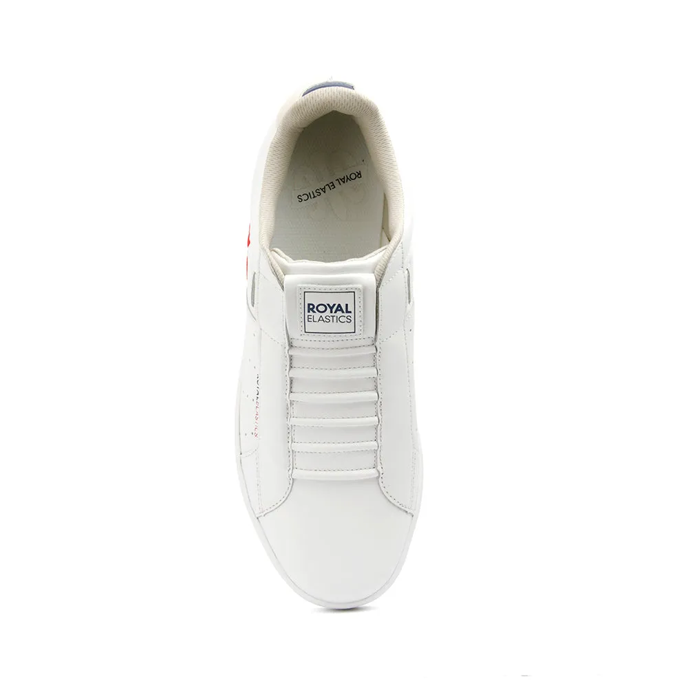 Men's Icon Genesis White Red Leather Sneakers 01901-015