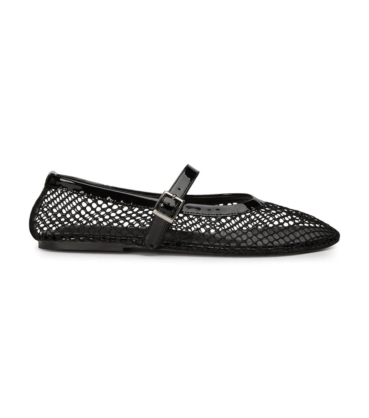 Mia Black Mesh/Patent