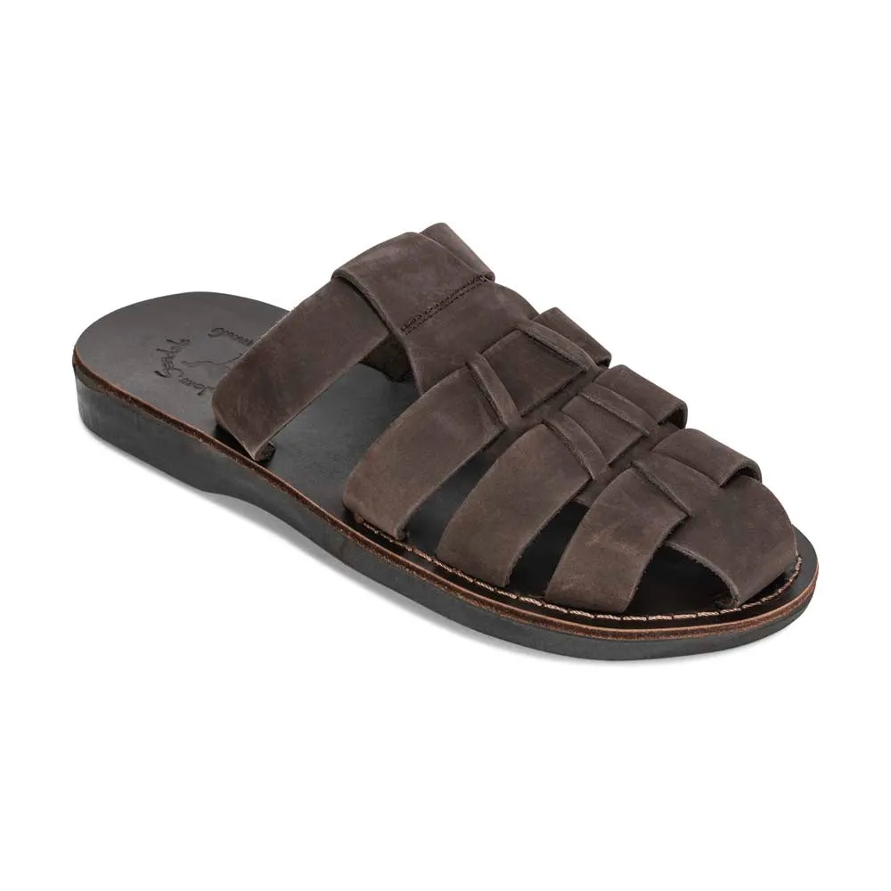 Michael Slide - Leather Pacific Slide Sandal | Brown Nubuck