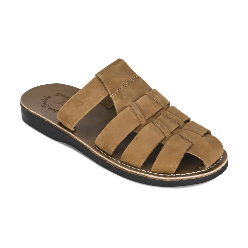 Michael Slide - Leather Pacific Slide Sandal | Tan Nubuck