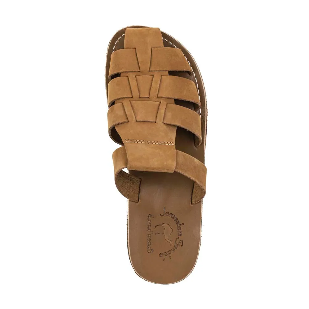 Michael Slide - Leather Pacific Slide Sandal | Tan Nubuck