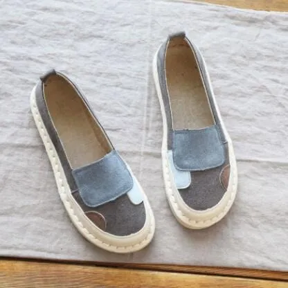 Mora Vintage Patchwork Loafers