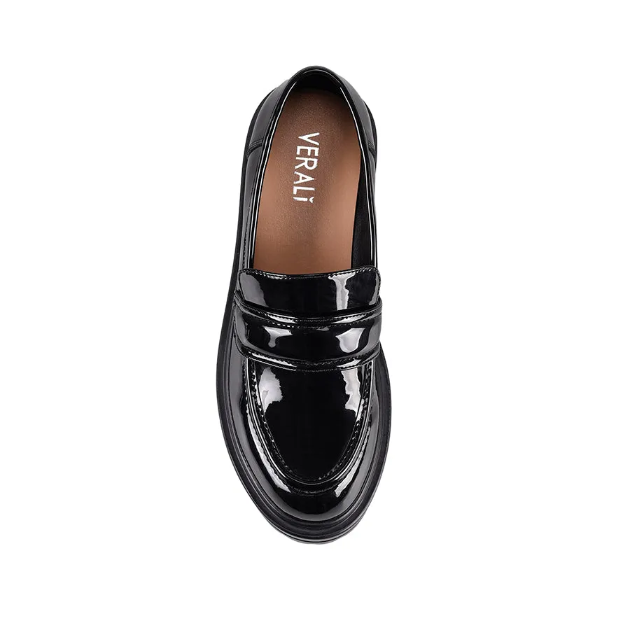 Moss Chunky Loafers - Black Patent