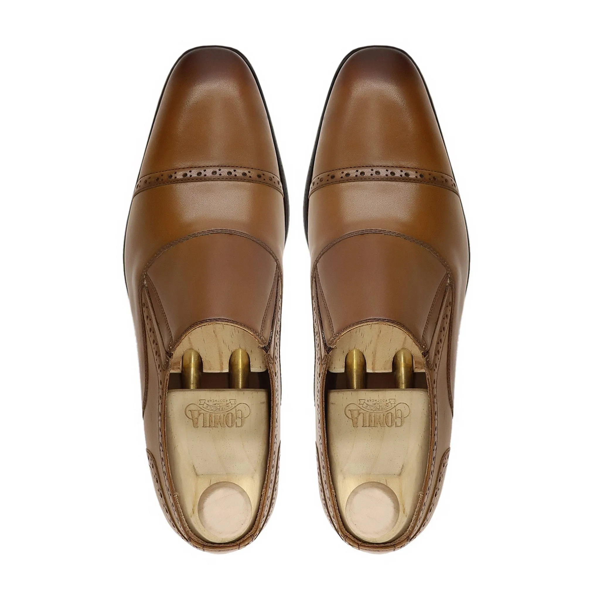 Nairobi - Men's Tan Brown Calf Leather Loafer