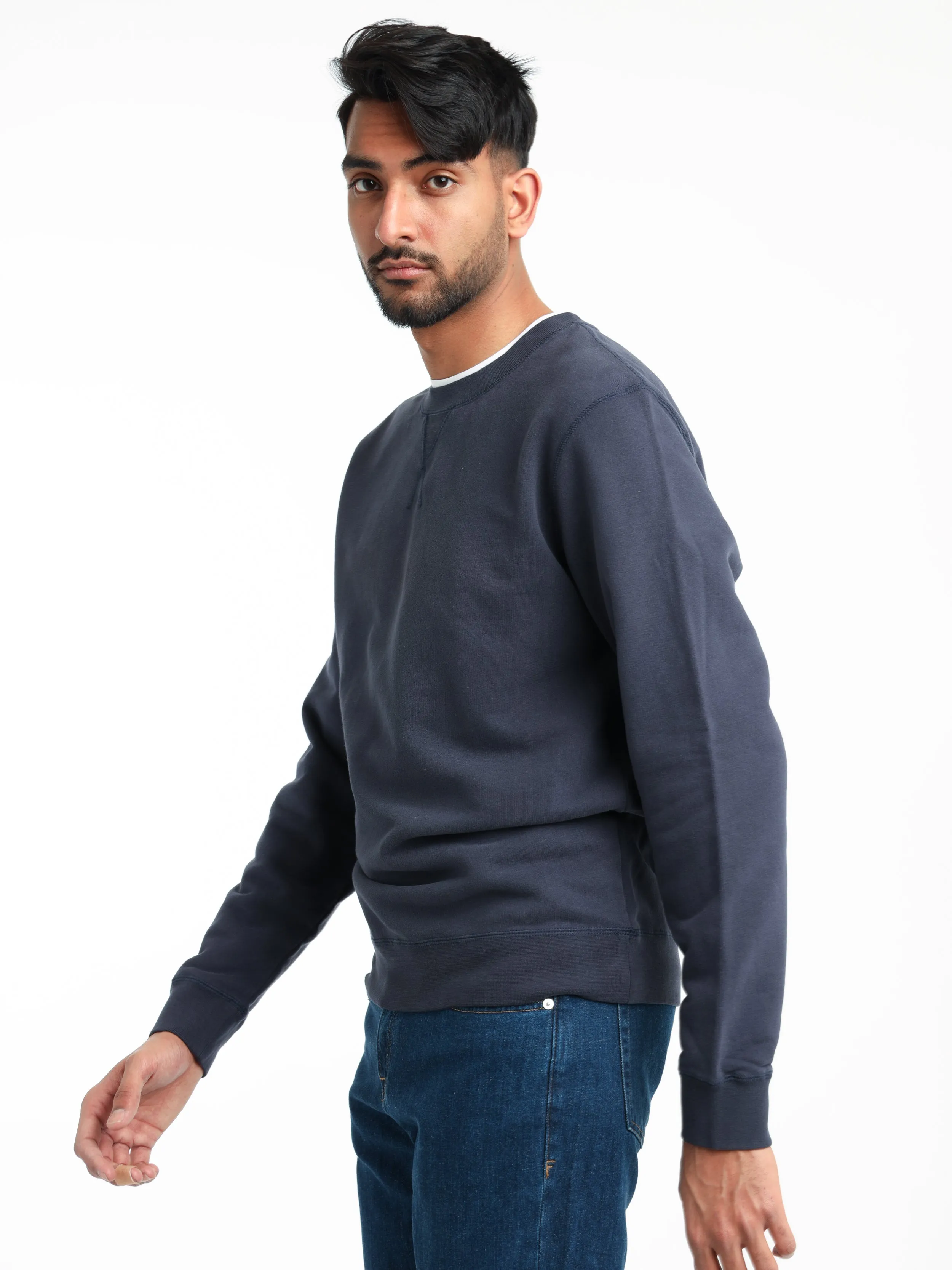 Navy Loopback Sweatshirt