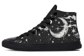 Nightfall High Tops - Classic Premium Canvas Shoes with Comfortable and Durable Soles