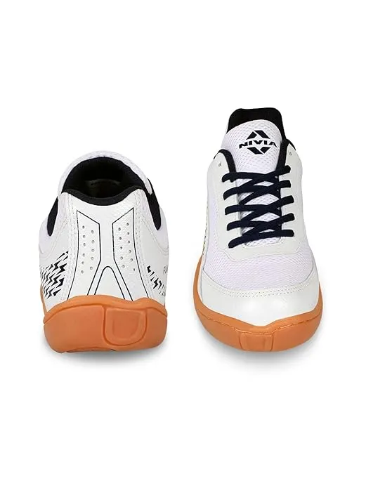 Nivia Flash 2.0 Badminton Shoes (White)