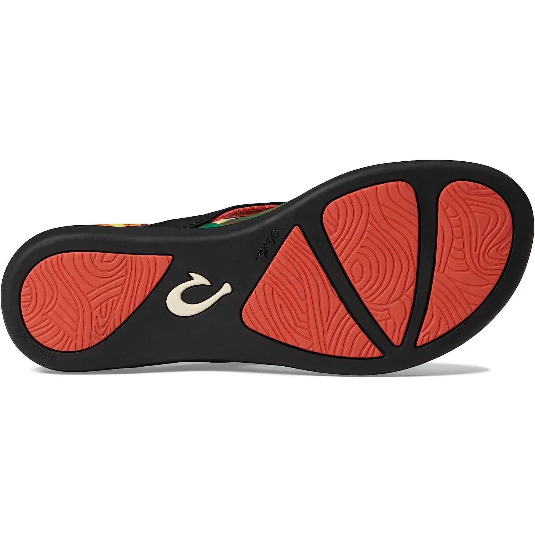 Olukai Ho'opio Hau Womens Black / Pineapple