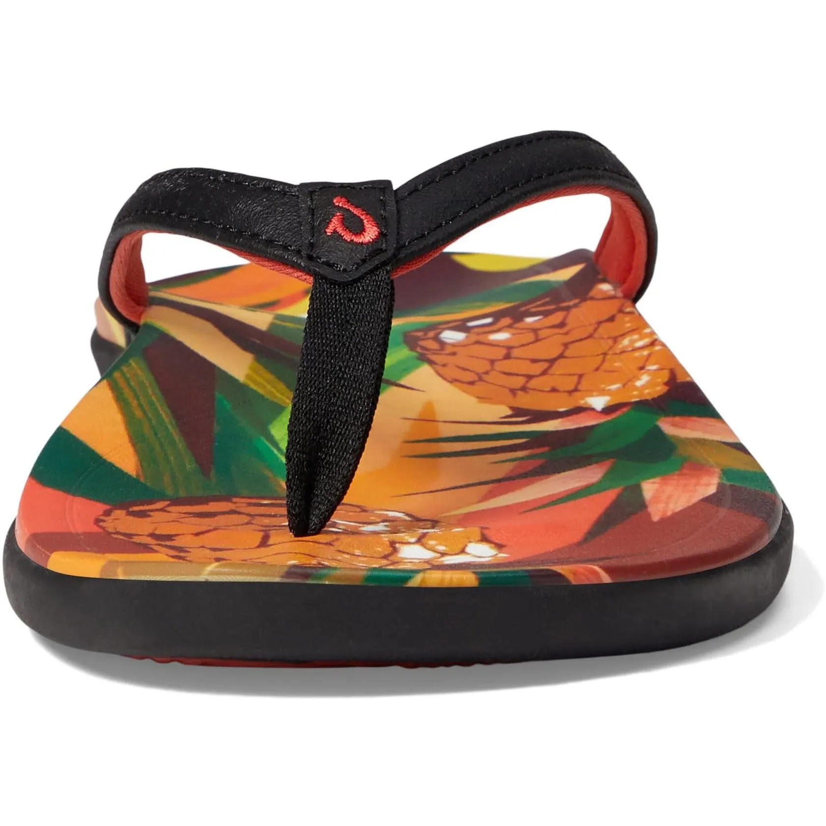 Olukai Ho'opio Hau Womens Black / Pineapple