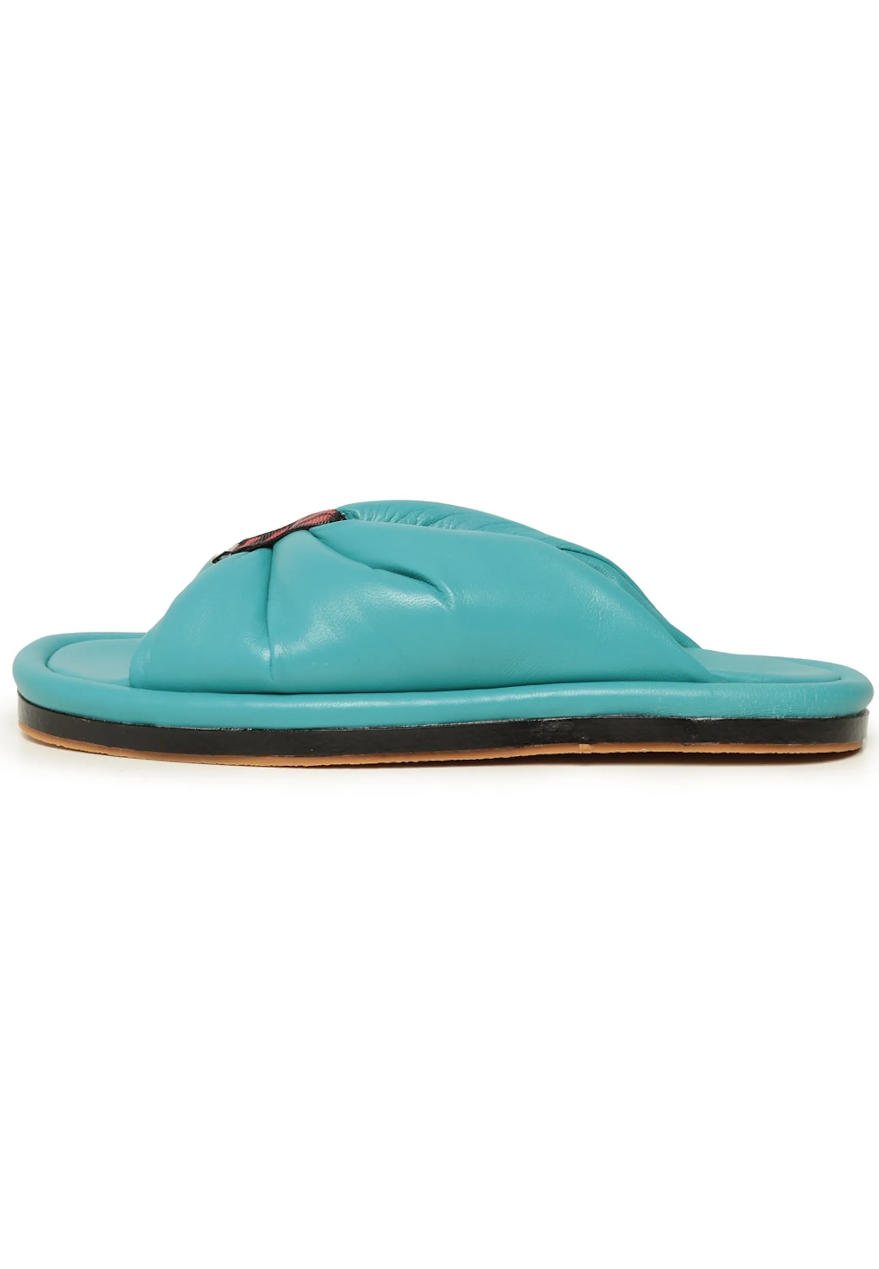 Open Toe Flat Sole Sandals - Blue