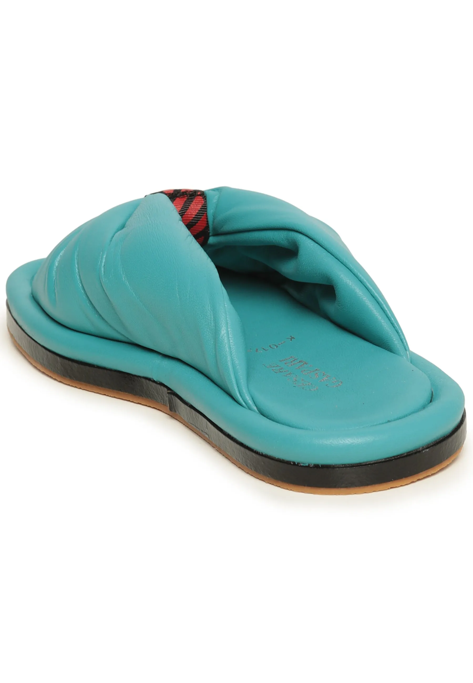 Open Toe Flat Sole Sandals - Blue