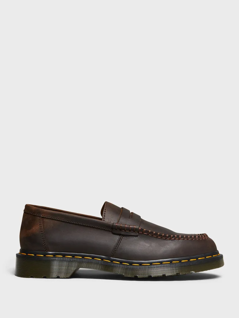 Penton Loafers in Dark Brown Crazy Horse