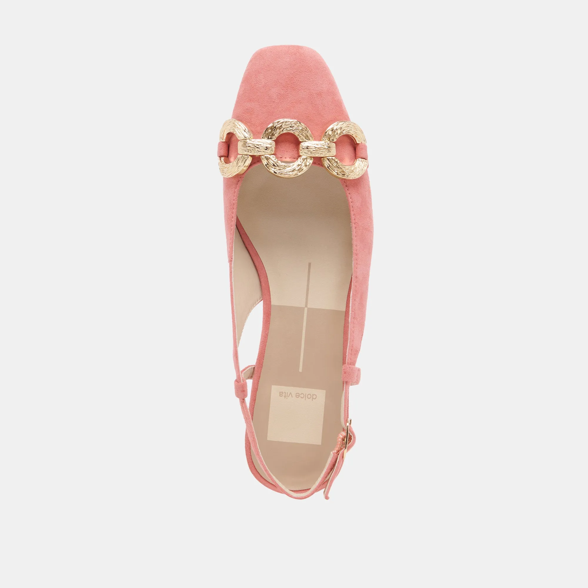 RAMANO FLATS CORAL SUEDE