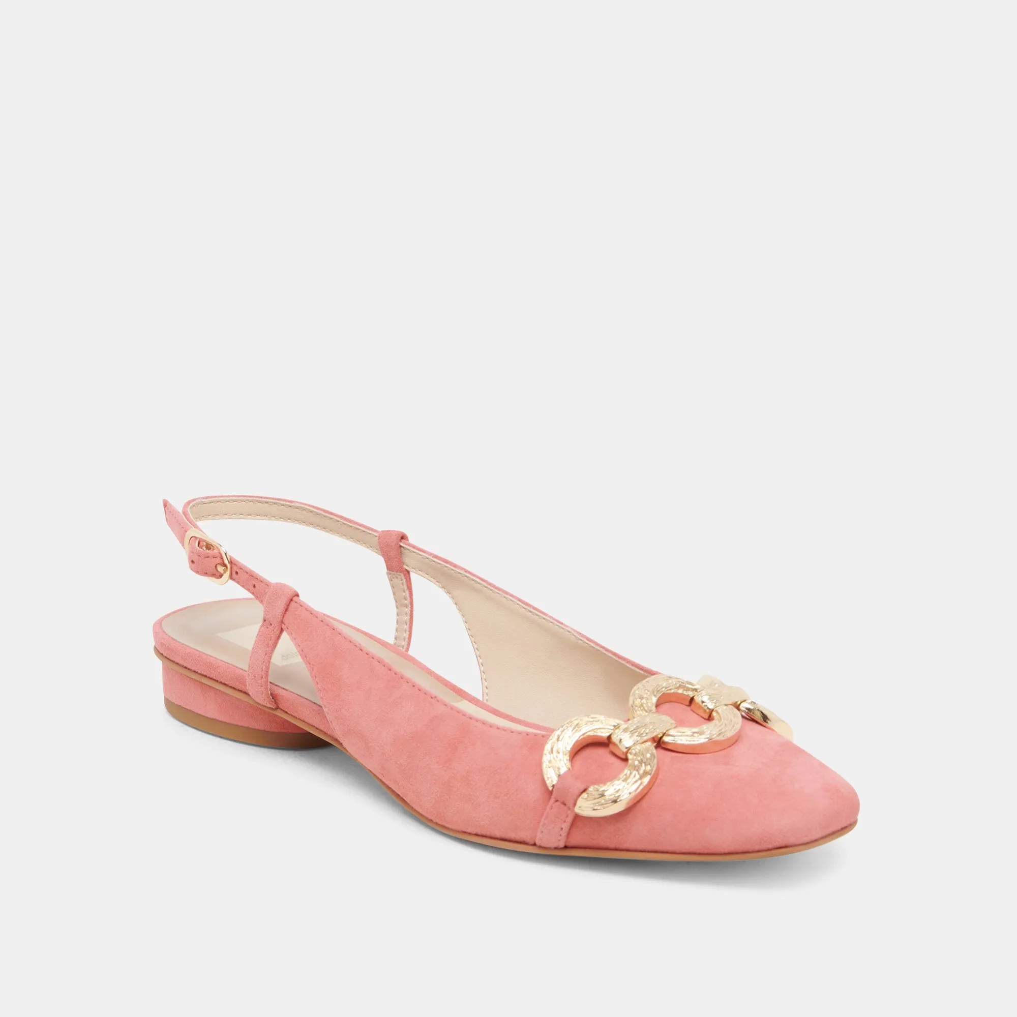 RAMANO FLATS CORAL SUEDE