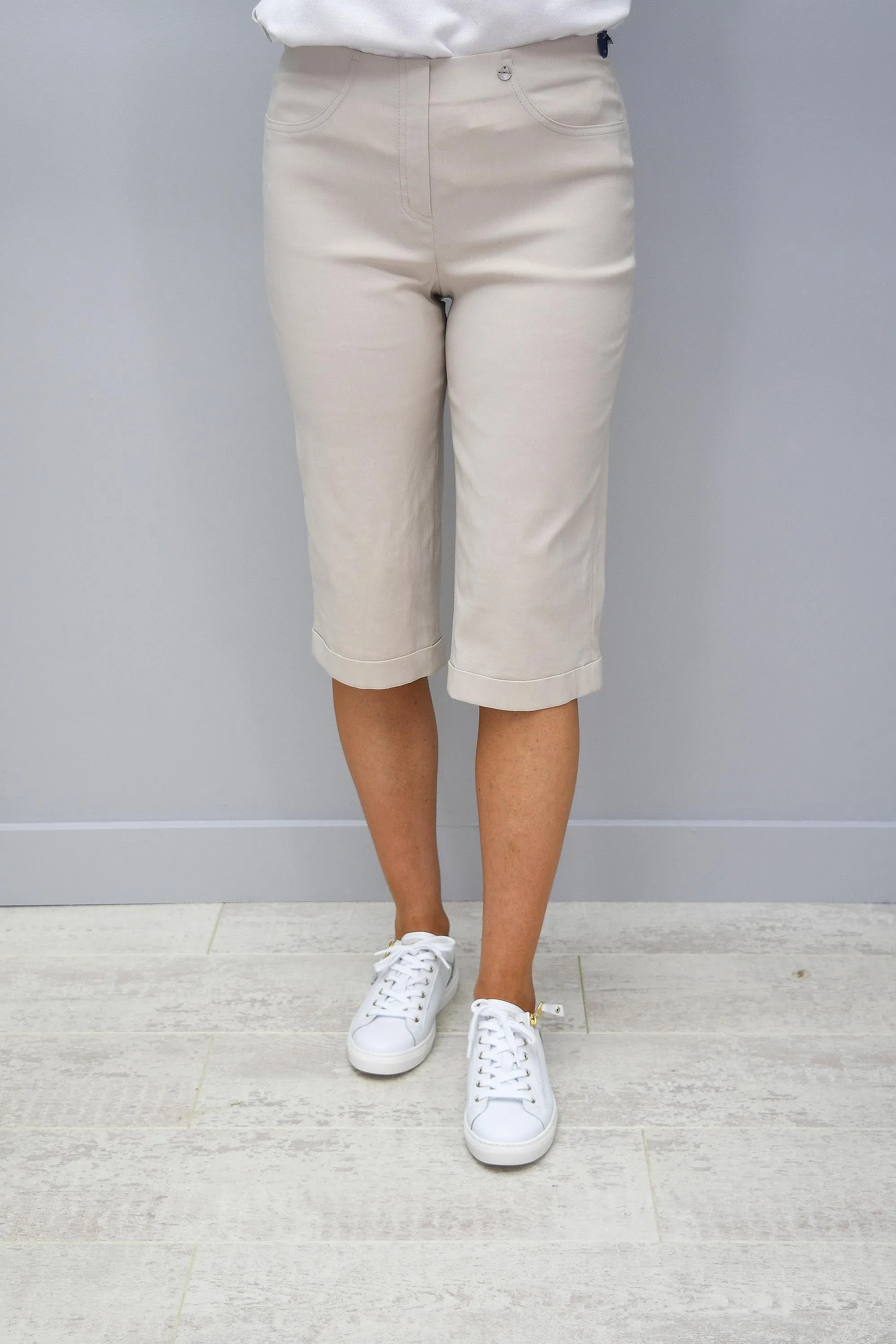 Robell Bella Cream Shorts - 51625 5499 14