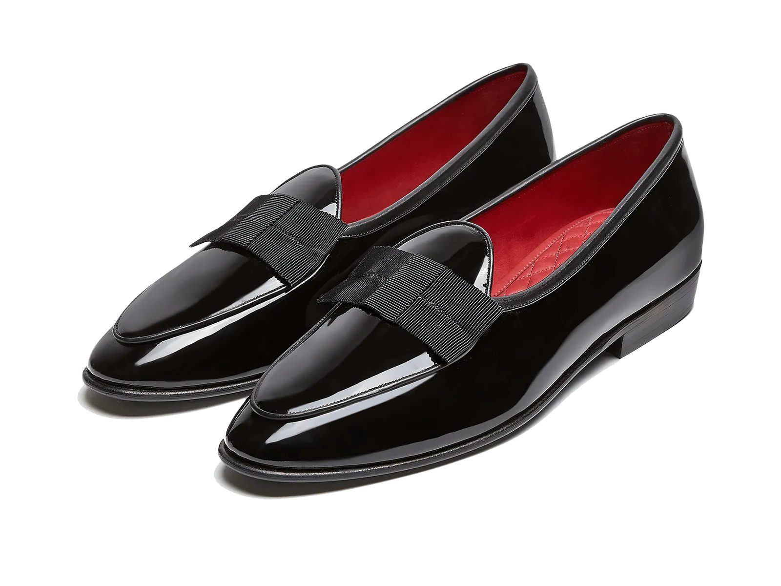 Sagan Opera Bow in Black Patent and Gros Grain