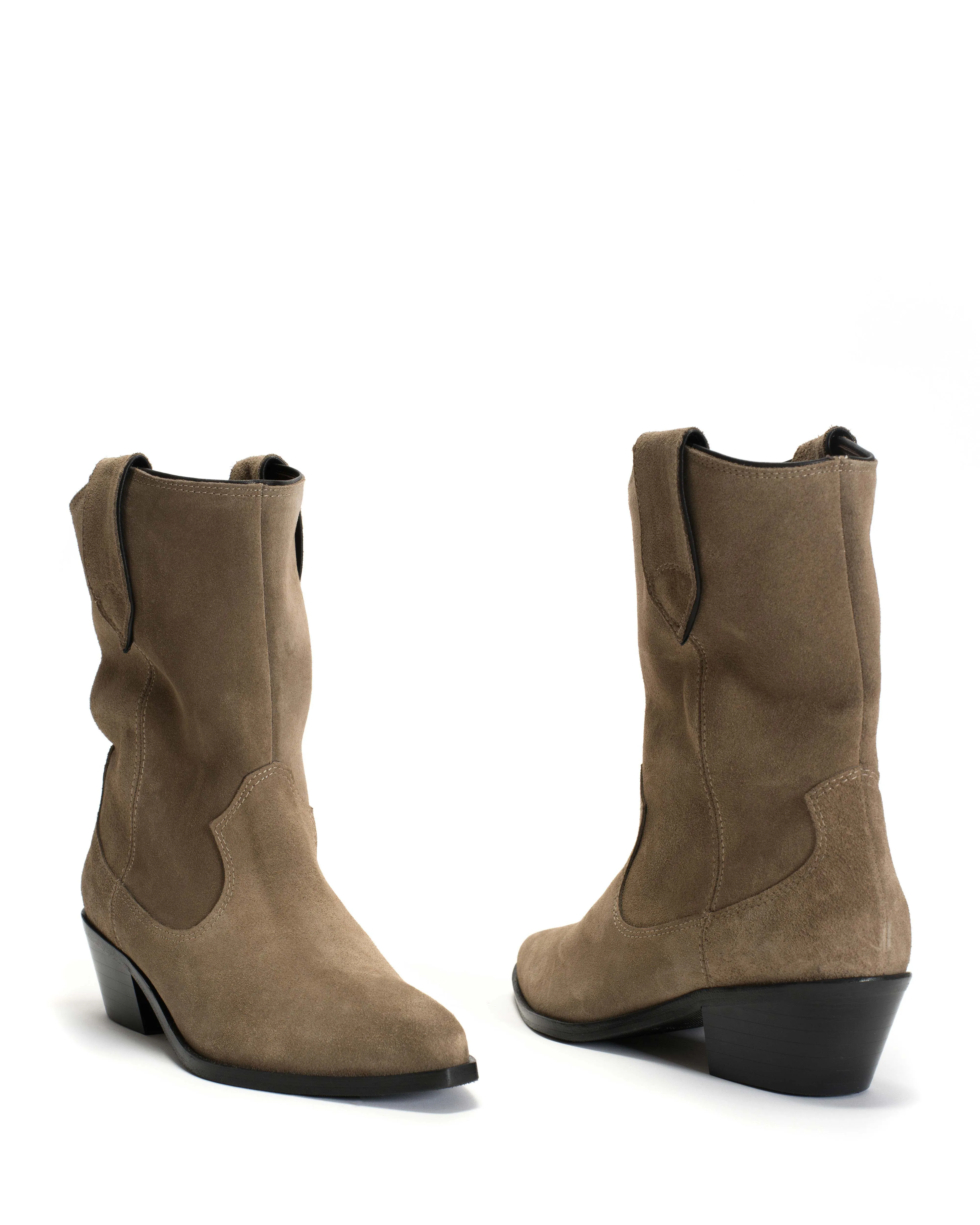 Saseline 35 Calf Suede Mushroom