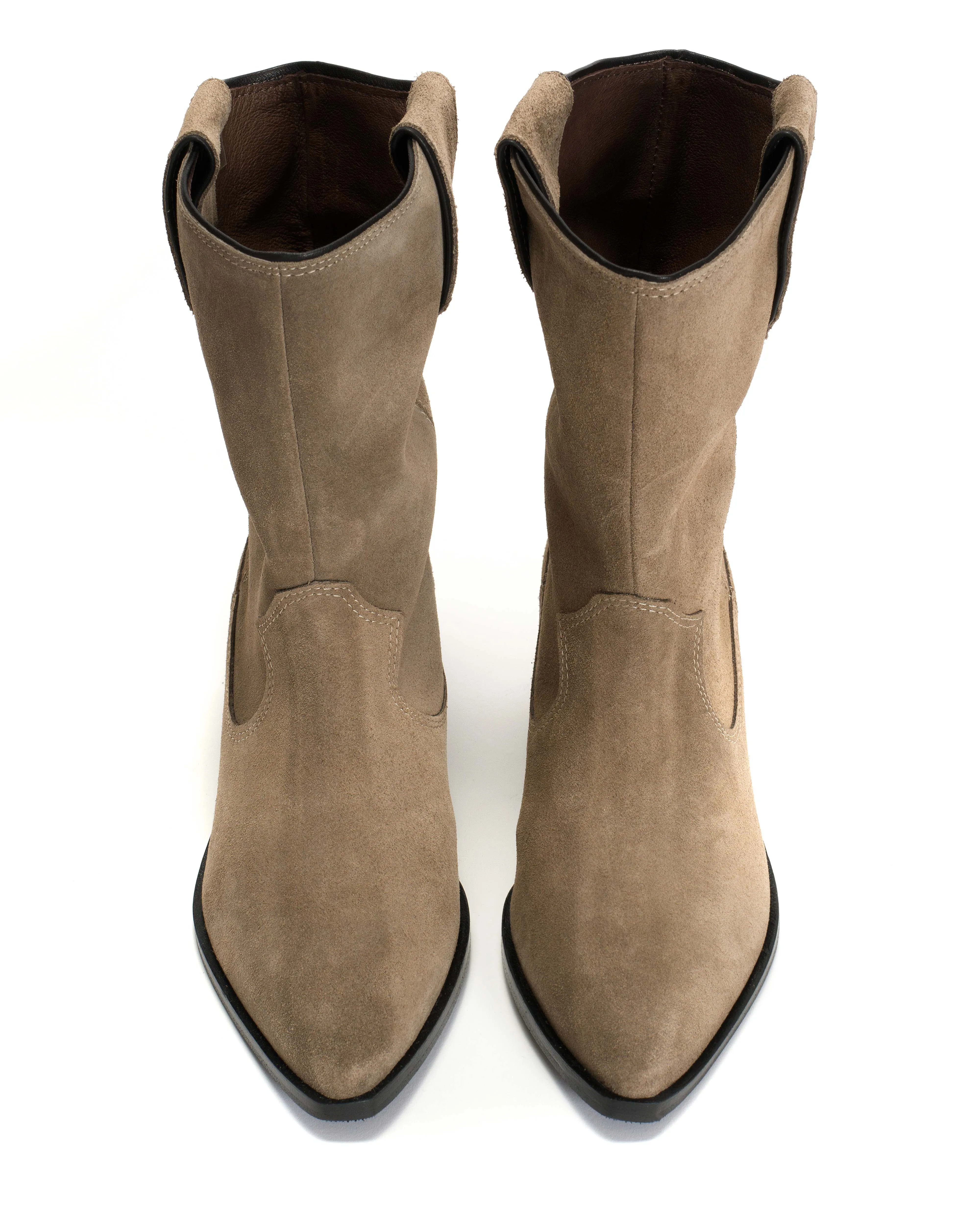 Saseline 35 Calf Suede Mushroom