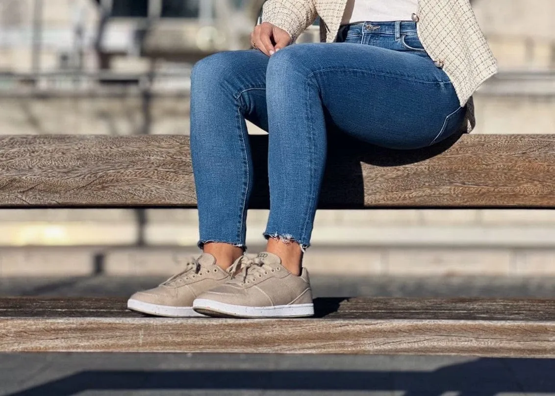 Seeker Women's Vegan Hemp Trainers | Beige