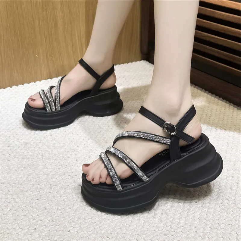 ShoreGlam Platform Sandals