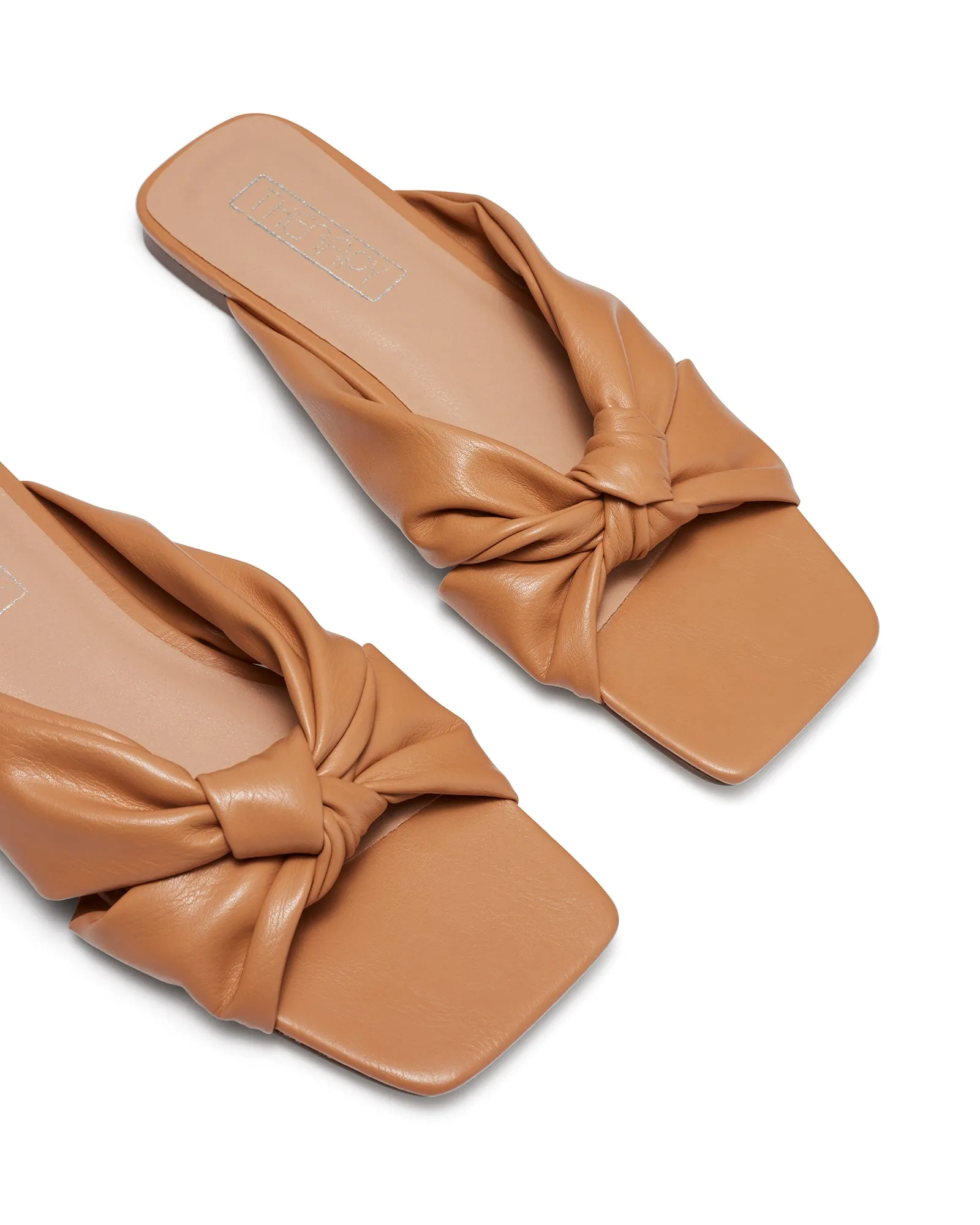 Sofia Flat Sandal Caramel