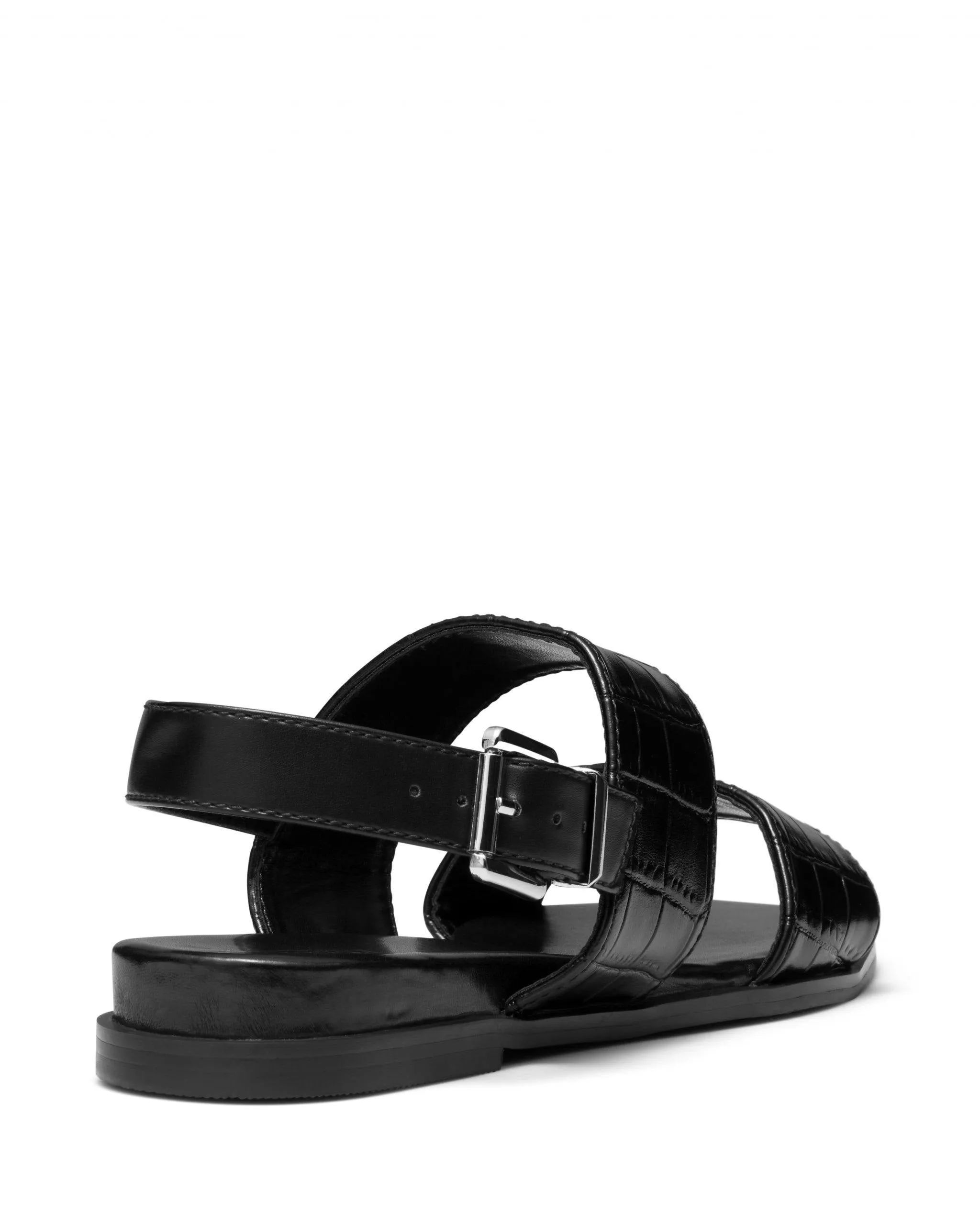 Sparrow Sandal Black Croc