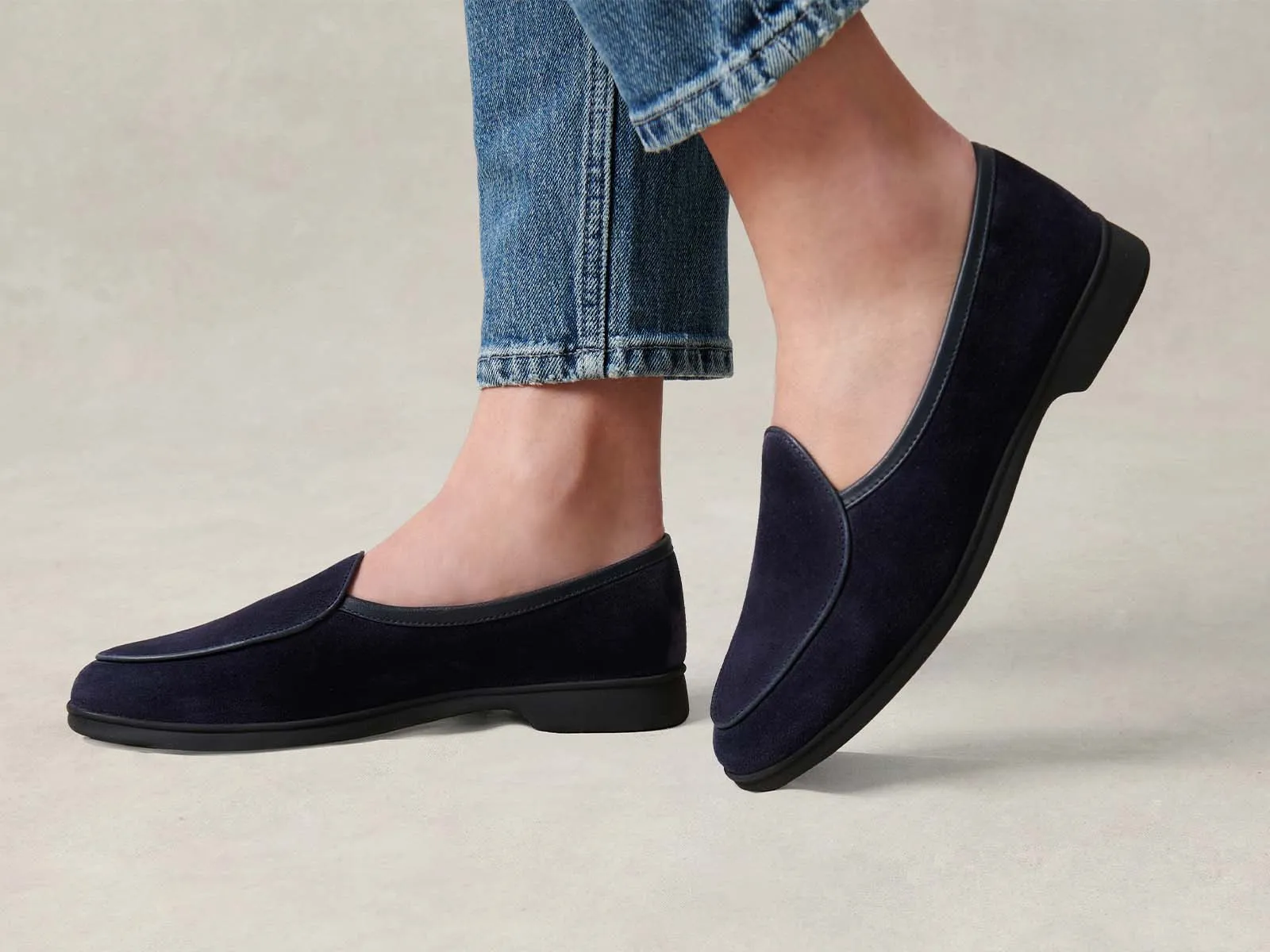 Stride Loafers in Orage Glove Suede Dark Sole