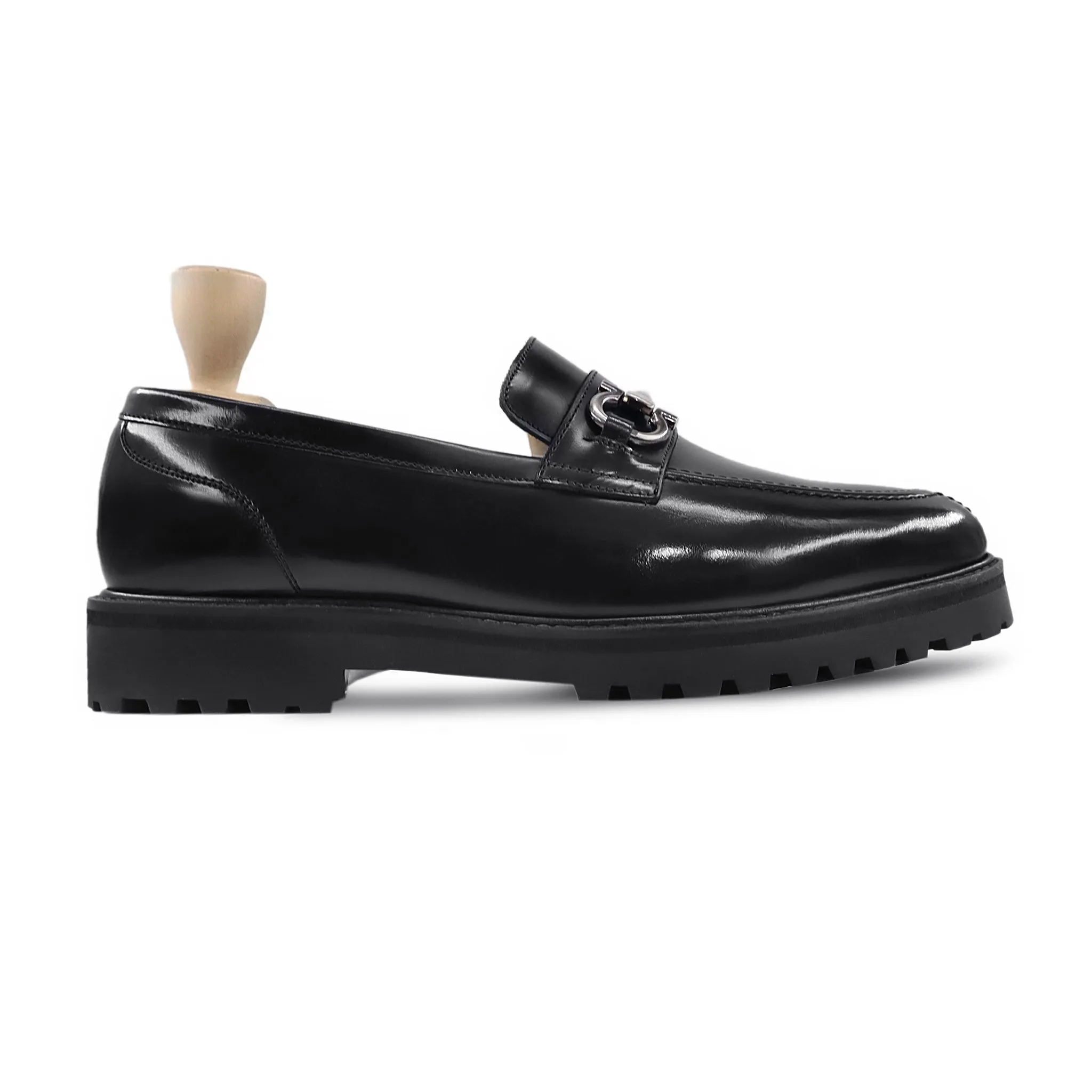 Suffolk - Men's Black Box Leather High Shine Loafer