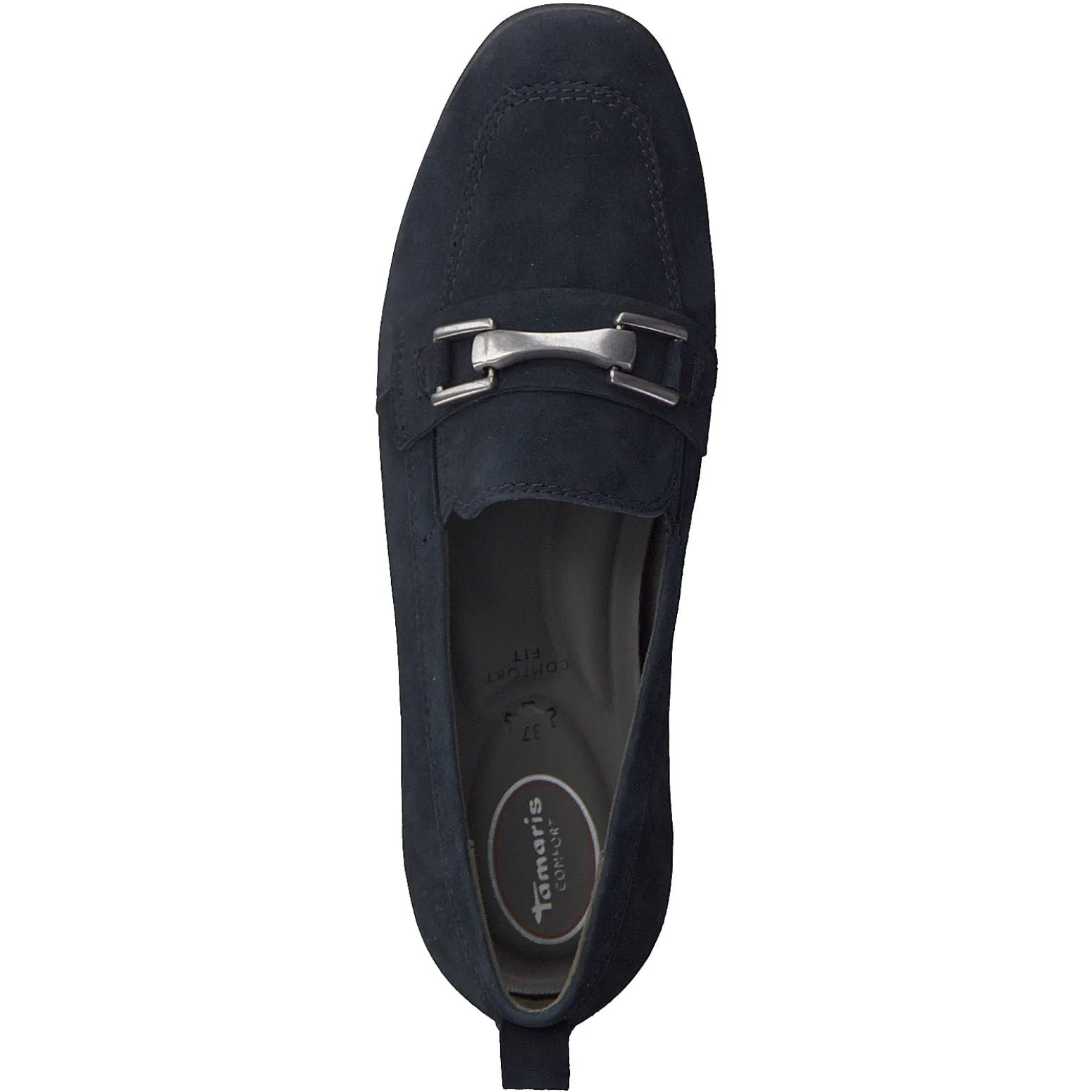 Tamaris Womens Loafer 84205 Navy Suede