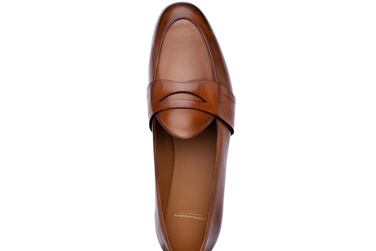 TANGERINE 9 TOLEDO TOBACCO BELGIAN LOAFERS