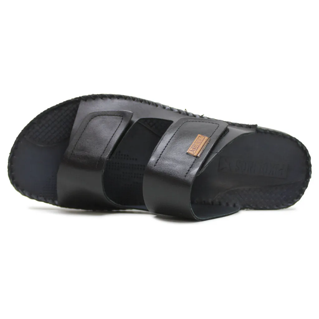 Tarifa Leather Men's Slides Sandals