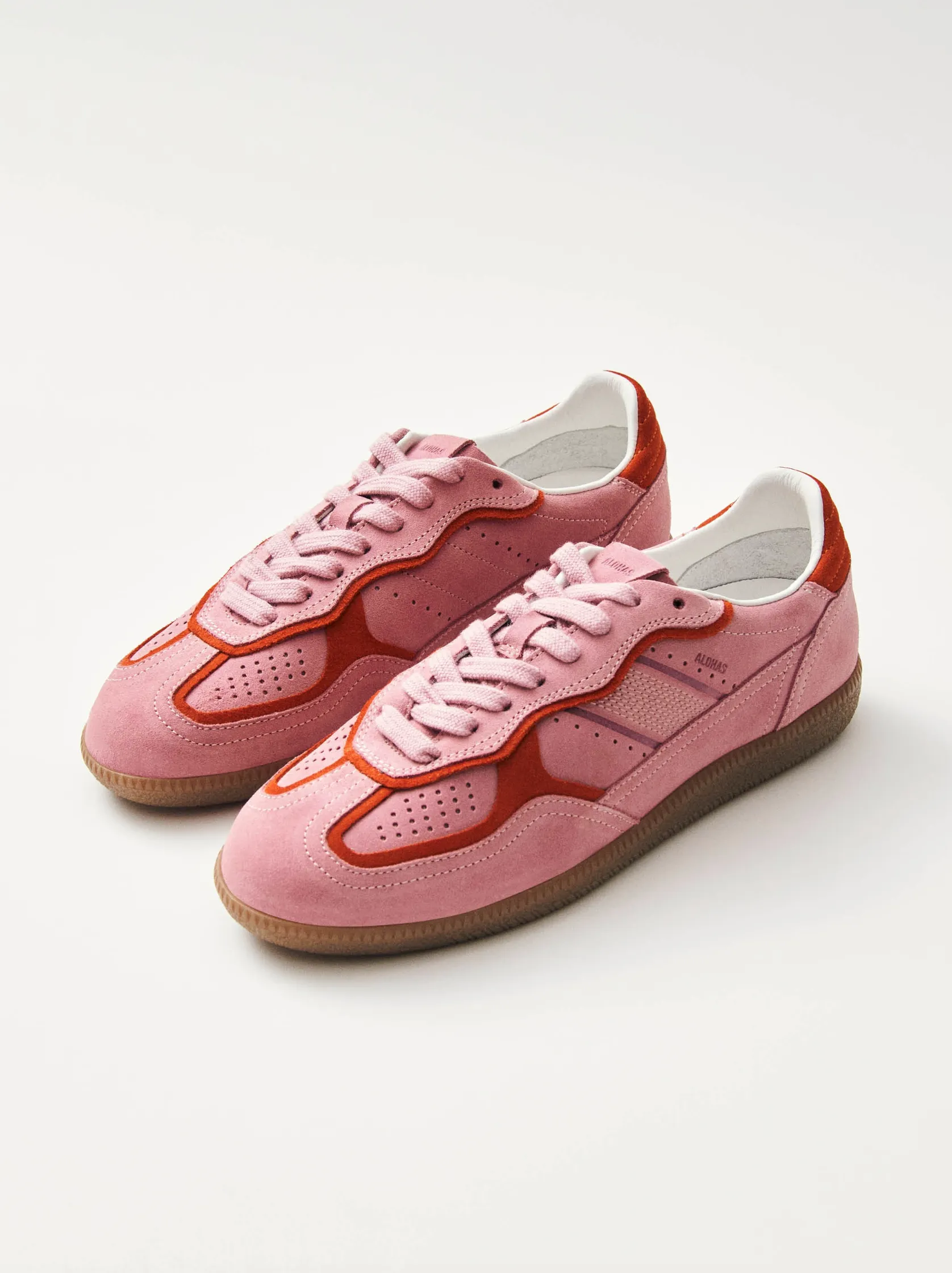 Tb. 490 Sea Pink Leather Sneakers