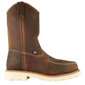 Thorogood American Heritage 11″ Trail Crazy Horse Safety Toe Moc Toe Pull-On Wellington