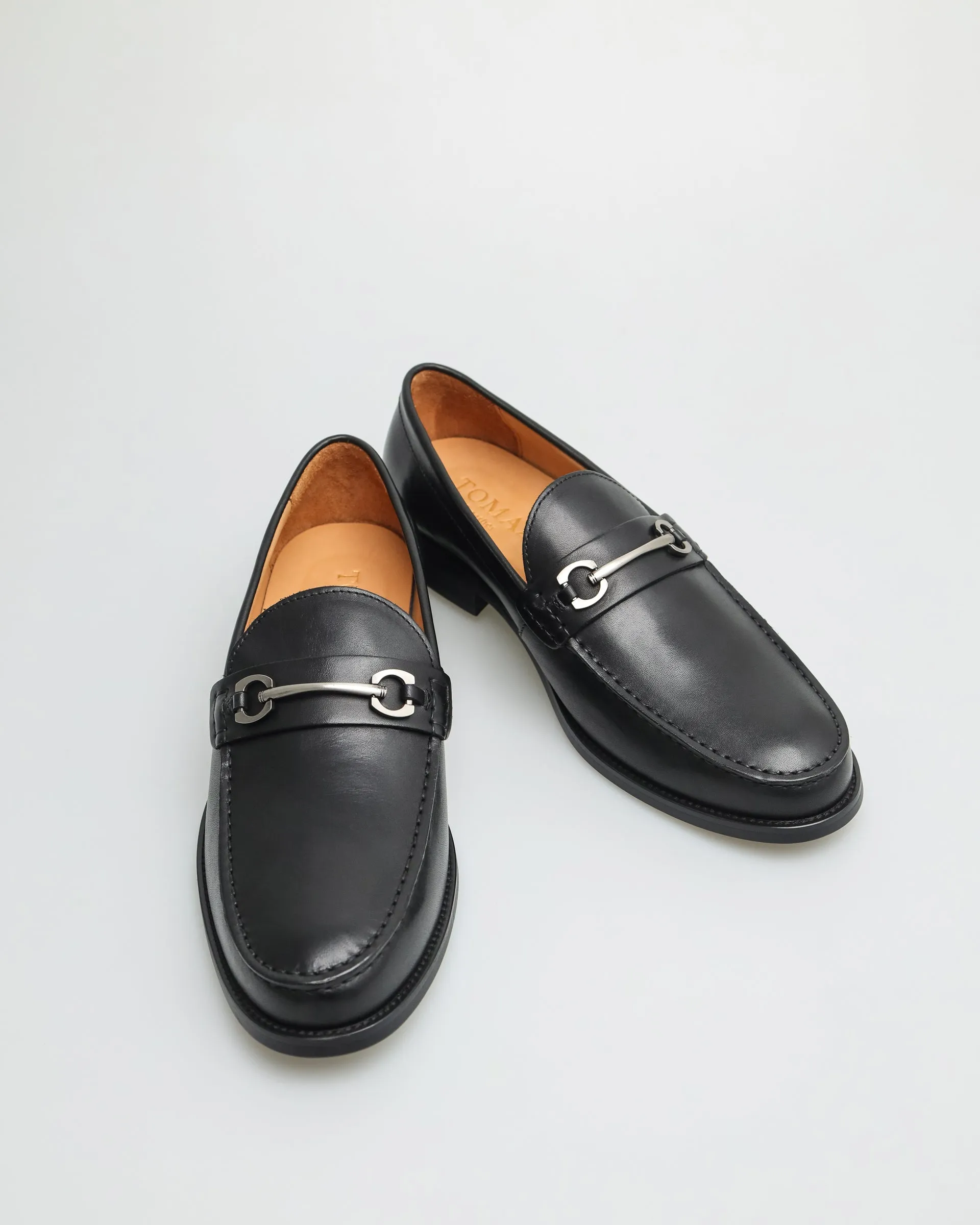 Tomaz F273 Men's Buckle Loafers (Black)